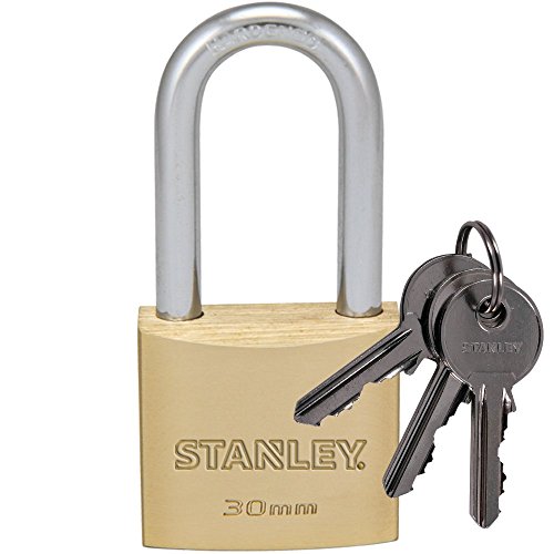 Algopix Similar Product 7 - Stanley 30 mm 3 Keys Solid Brass Padlock