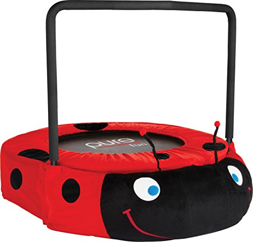 Algopix Similar Product 7 - Pure Fun Ladybug Jumper Trampoline, Red
