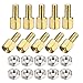 Algopix Similar Product 20 - uxcell M3x5mm6mm MaleFemale Brass Hex