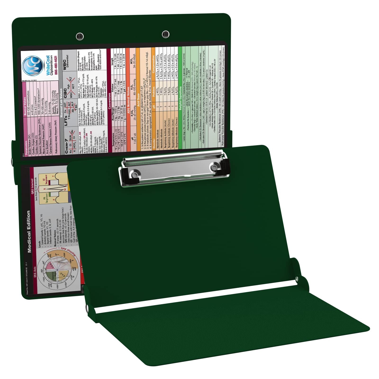 Algopix Similar Product 11 - WhiteCoat Clipboard  Green Medical