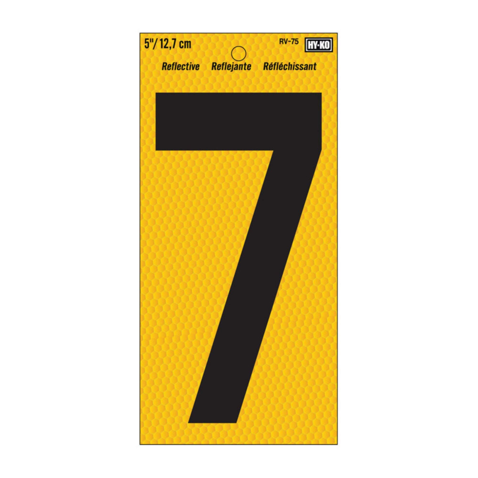 Algopix Similar Product 17 - Hyko Rv757 Reflective Numbers 7