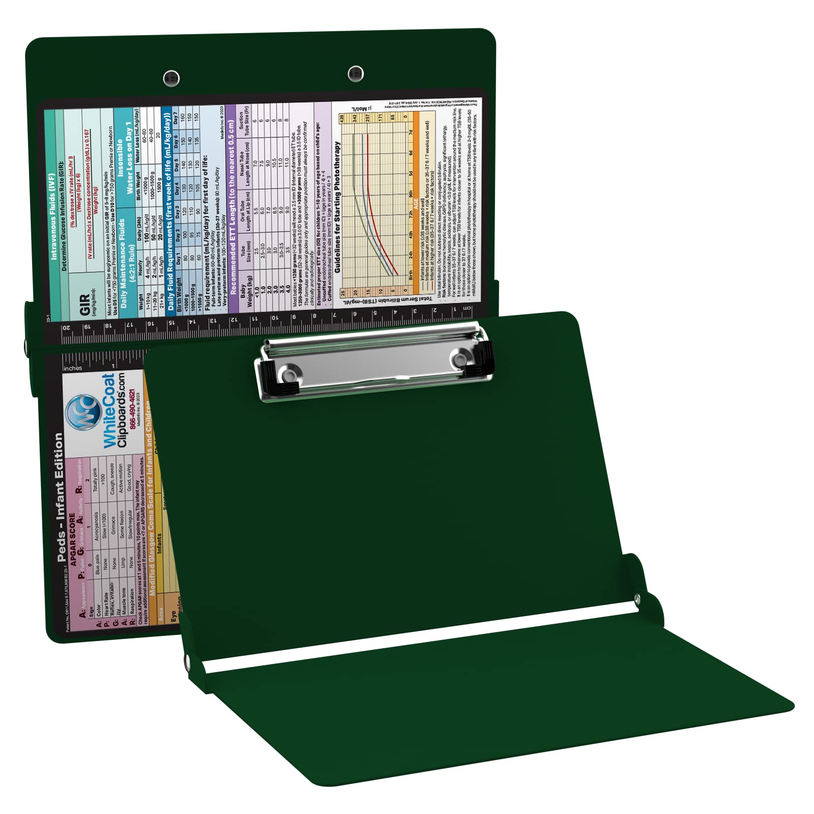 Algopix Similar Product 12 - WhiteCoat Clipboard  Green Pediatric