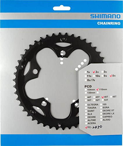 Algopix Similar Product 12 - FEUILLE DE CHAINES SHIMANO 46Z FC2450