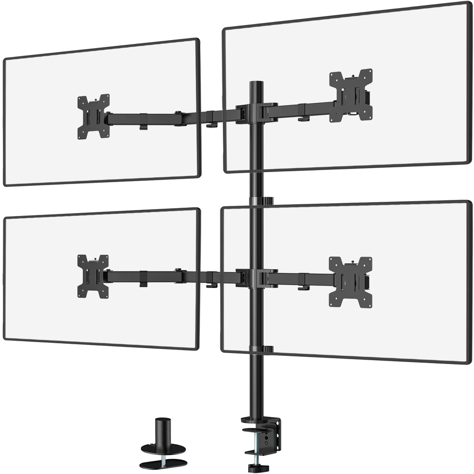 Algopix Similar Product 1 - WALI Quad Monitor Desk Mount 4 Monitor