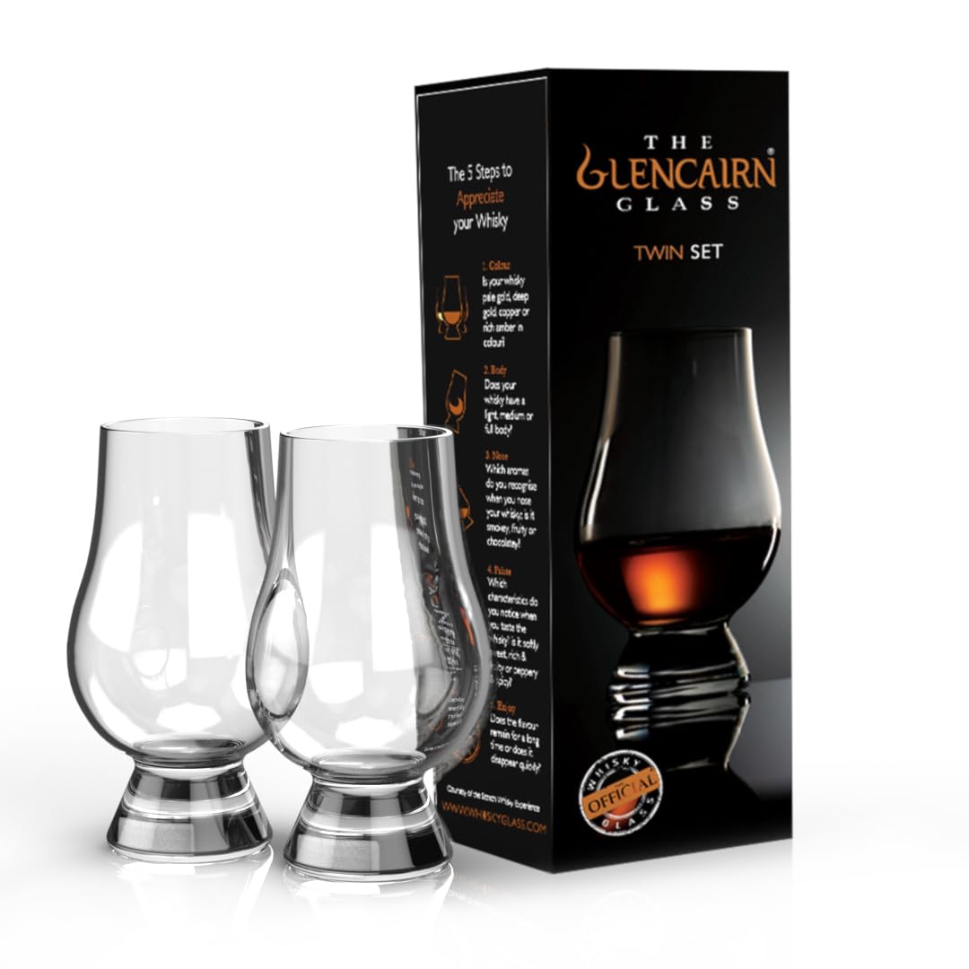 Algopix Similar Product 8 - GLENCAIRN Whiskey Glass Gift Set of 2