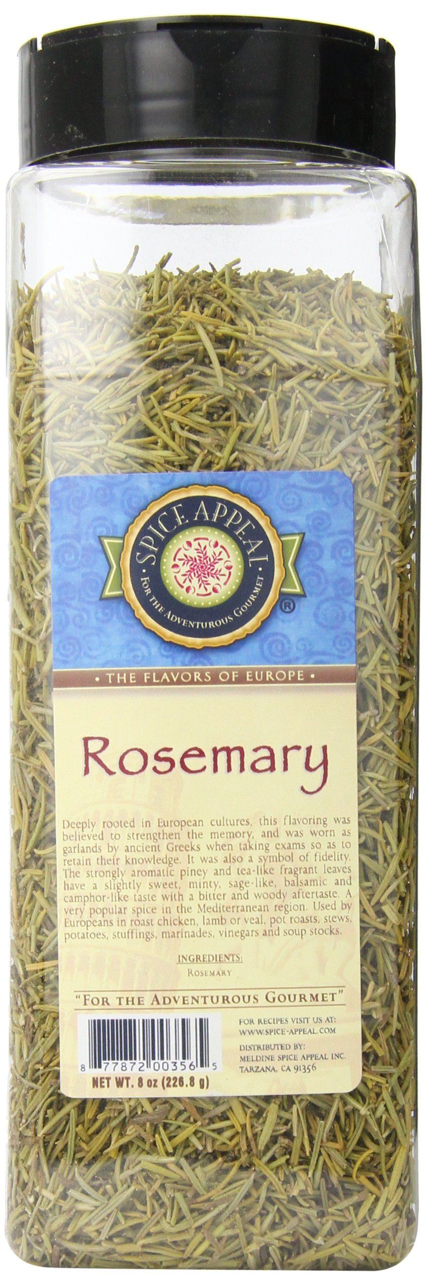 Algopix Similar Product 5 - Spice Appeal Rosemary Seasoning, 8 Ounce