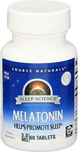 Algopix Similar Product 3 - Source Naturals Melatonin 5 Mg 60