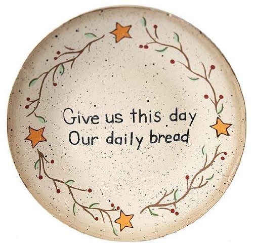 Algopix Similar Product 9 - Set of 2 Hand Painted Give Us This Day