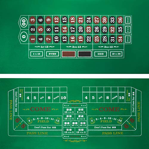 Algopix Similar Product 5 - Craps and Roulette Table Felt  Double