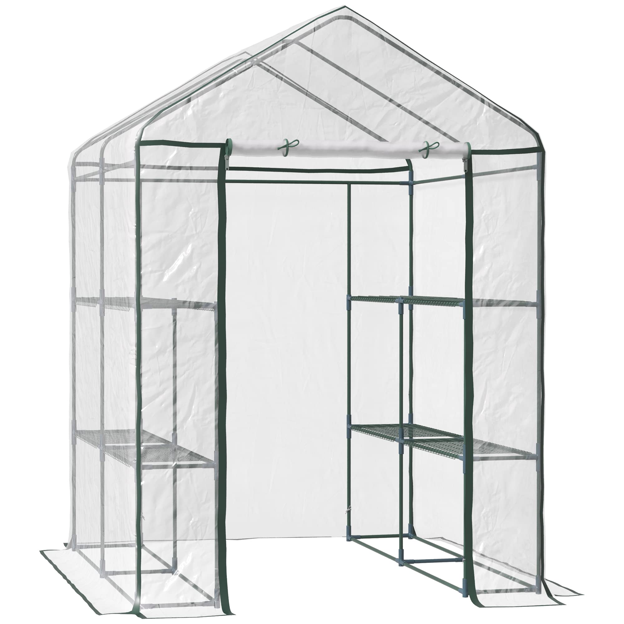 Algopix Similar Product 2 - Outsunny 5 x 5 x 6 Mini Walkin