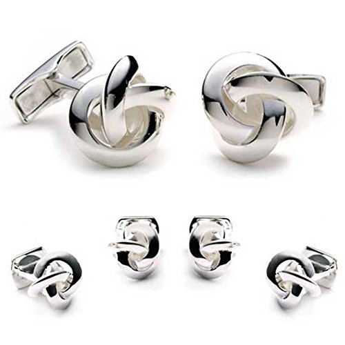 Algopix Similar Product 14 - Sterling Silver Knot Stud Set Novelty 1