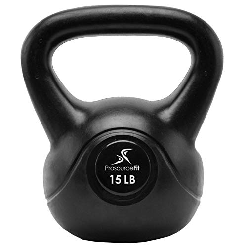Algopix Similar Product 18 - ProsourceFit Vinyl Kettlebell 15 lb