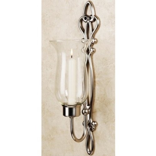 Algopix Similar Product 4 - Slim Hurricane Sconce in Satin Nickel