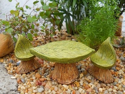 Algopix Similar Product 12 - Fairy Garden Leaf Bistro