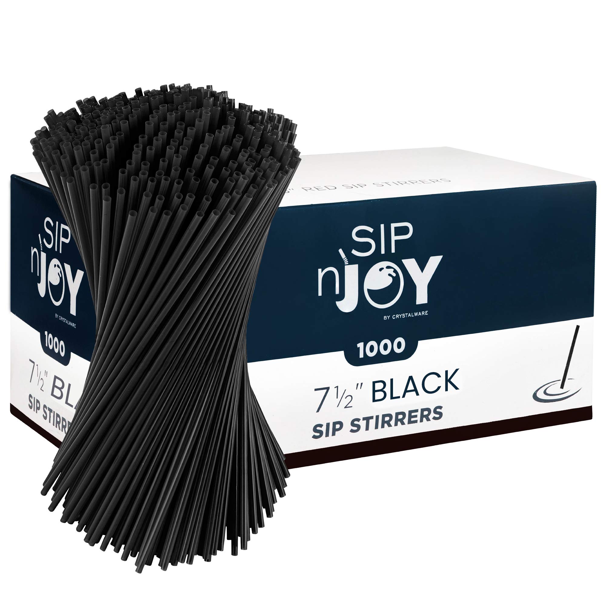 Algopix Similar Product 11 - Crystalware Plastic Stir Straw Sip