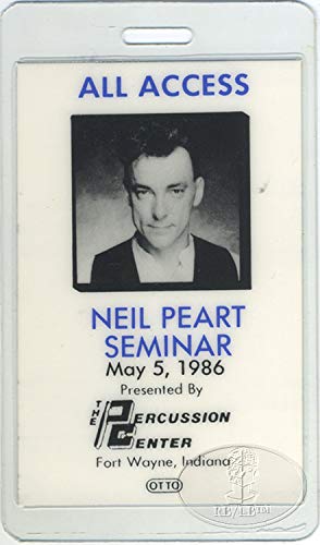 Algopix Similar Product 10 - NEIL PEART 1986 Laminated Backstage