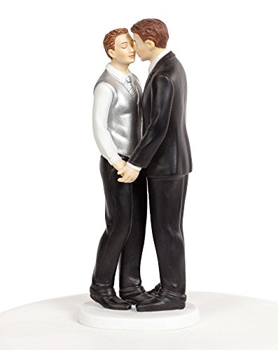 Algopix Similar Product 13 - Romance Gay Wedding Cake Topper