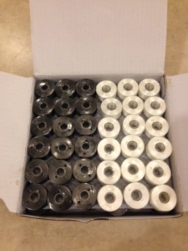 Algopix Similar Product 11 - 144 BlackWhite Prewound Bobbins for