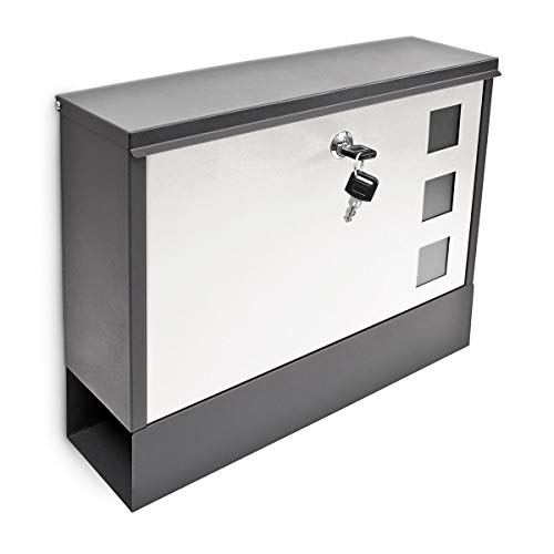 Algopix Similar Product 16 - Relaxdays Modern Coloured Mailbox