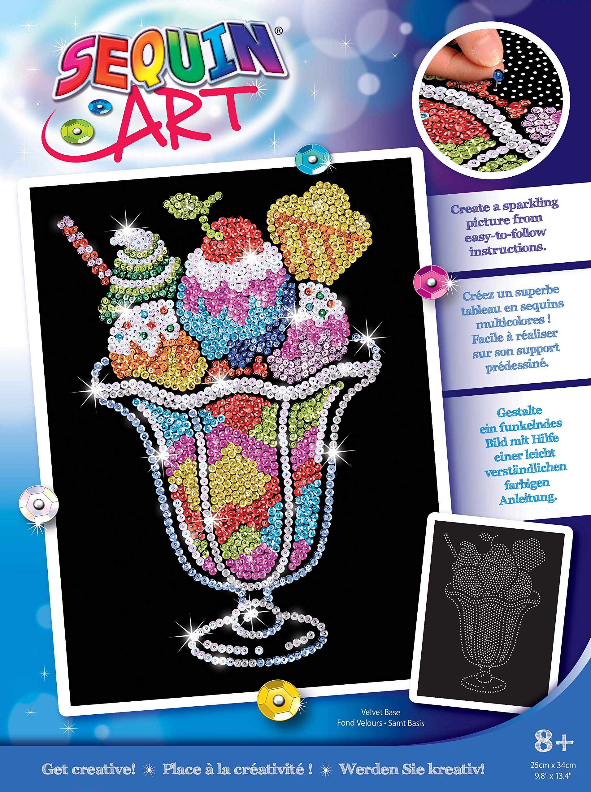 Algopix Similar Product 17 - Sequin Art Blue Ice Cream Sundae