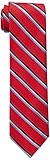 Algopix Similar Product 5 - Tommy Hilfiger Mens Stripe Tie Red
