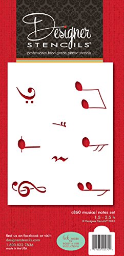 Algopix Similar Product 7 - Musical Notes Set by Designer Stencils