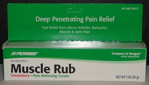 Algopix Similar Product 3 - Perrigo Muscle Rub Cream 3oz Large Tube