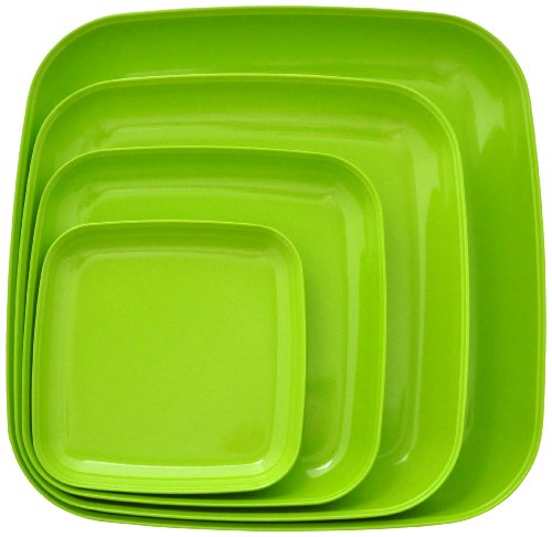 Algopix Similar Product 18 - Eco Bamboo Square Dinner  Serving
