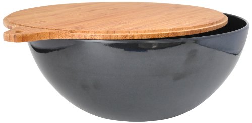 Algopix Similar Product 9 - Eco Bamboo Salad Bowl with Bamboo Wood