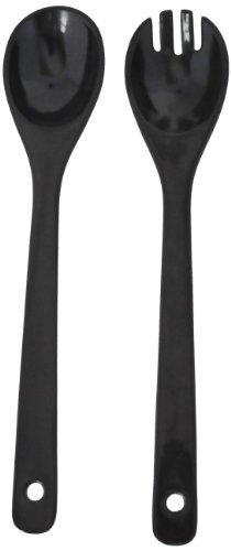 Algopix Similar Product 1 - Eco Bamboo Salad Fork and Spoon Set