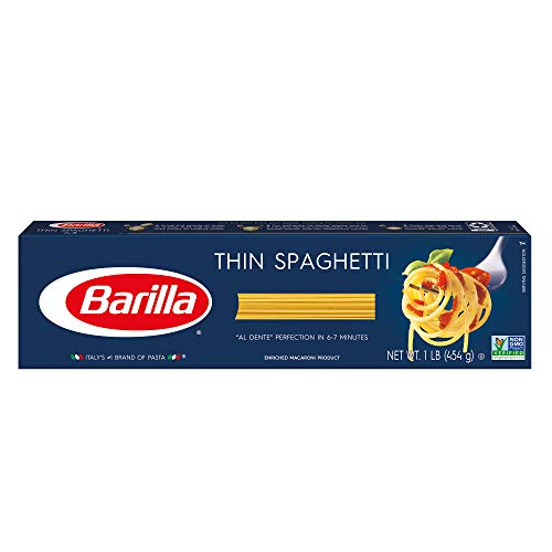 Algopix Similar Product 18 - Barilla Pasta, Thin Spaghetti, 16 Ounce