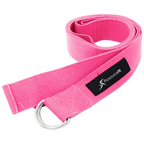 Algopix Similar Product 11 - ProsourceFit Metal DRing Yoga Strap 8