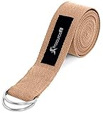 Algopix Similar Product 13 - ProsourceFit Metal DRing Yoga Strap 