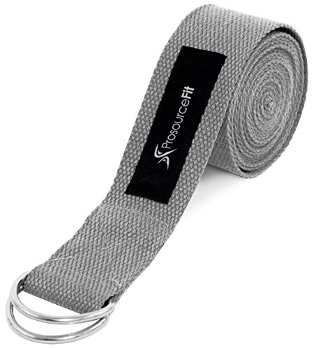 Algopix Similar Product 8 - ProsourceFit Metal DRing Yoga Strap 