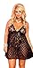 Algopix Similar Product 12 - Music Legs Womens Plus Mesh Polka Dot