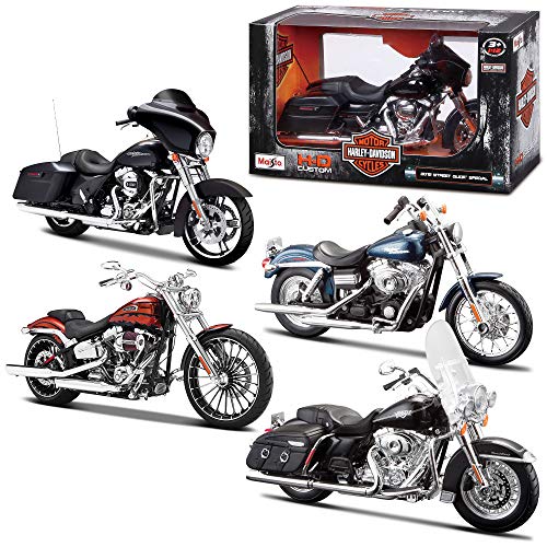Algopix Similar Product 19 - Maisto 1:12 H-D Motorcycles Asst