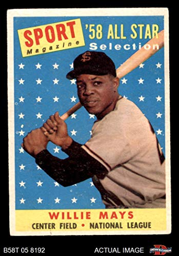 Algopix Similar Product 10 - 1958 Topps  486 AllStar Willie Mays