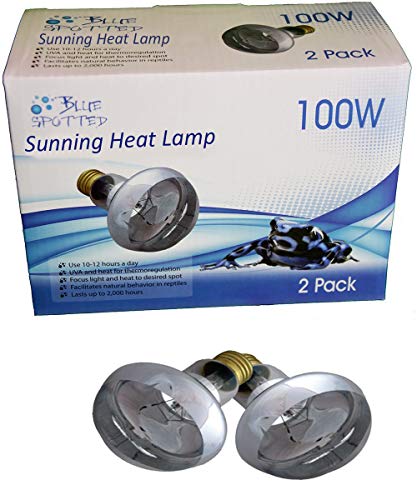 Algopix Similar Product 3 - Blue Spotted Sunning Heat Lamp 100 Watt