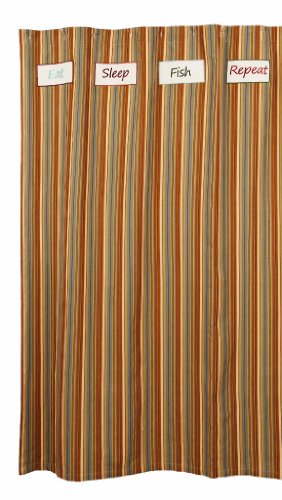 Algopix Similar Product 10 - IHF New Shower Curtain Cordwood Design
