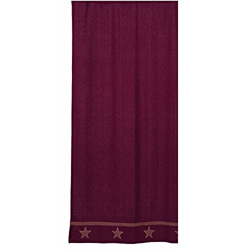 Algopix Similar Product 19 - IHF Shower Curtain New Burlap Star Wine