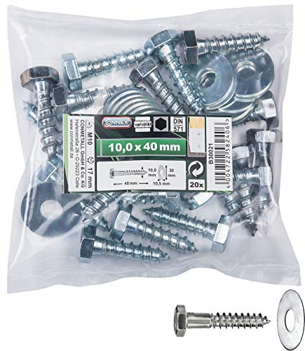 Algopix Similar Product 11 - Connex B30021 DIN571 10 x 40mm Hex