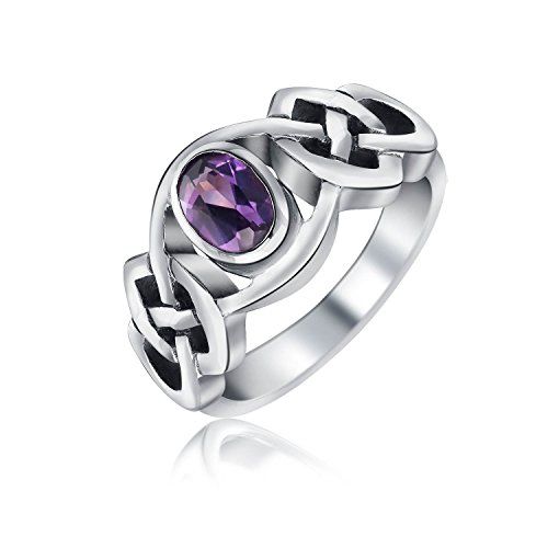 Algopix Similar Product 11 - Amethyst Purple Celtic Trinity Knot