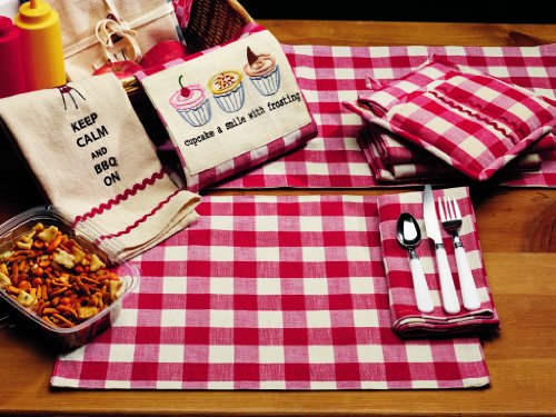 Algopix Similar Product 11 - IHF Home Decor Table Runner Picnic Red