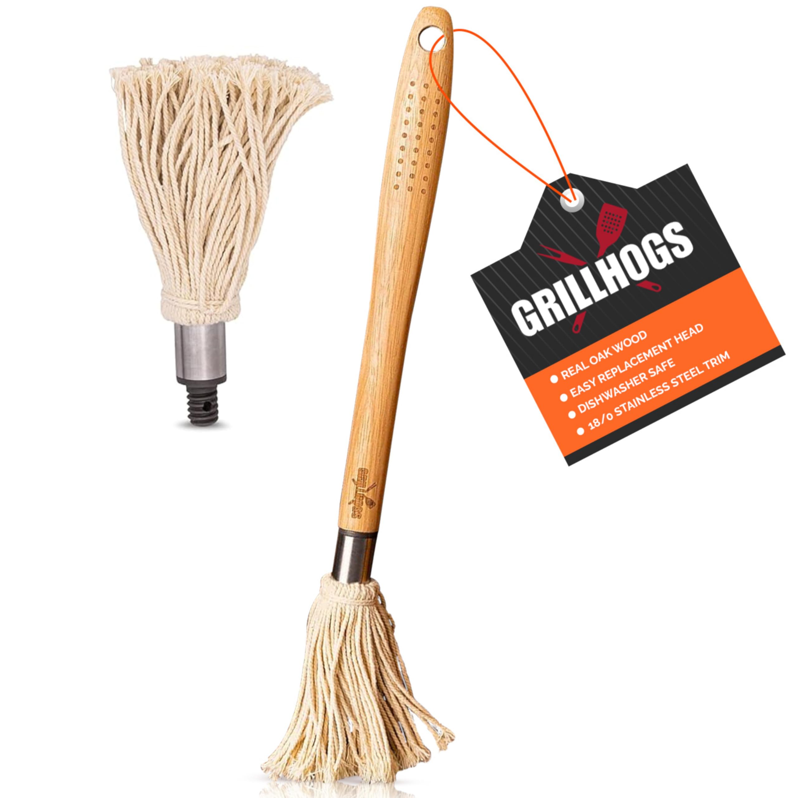 Algopix Similar Product 8 - GRILLHOGS 18 Basting Mop  BBQ Mop