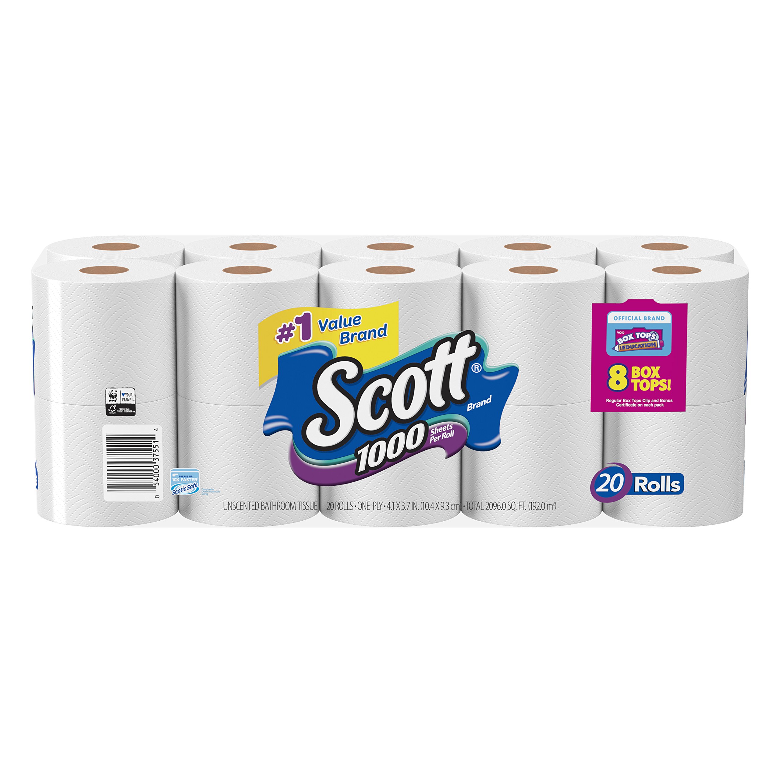 Algopix Similar Product 1 - Scott 1000 Sheets Per Roll Toilet
