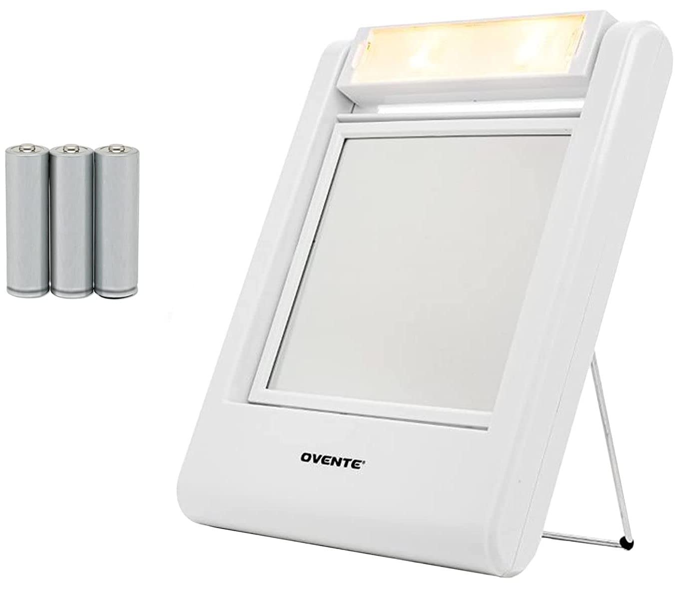 Algopix Similar Product 7 - Ovente Square Makeup Mirror 55 Inch 1X