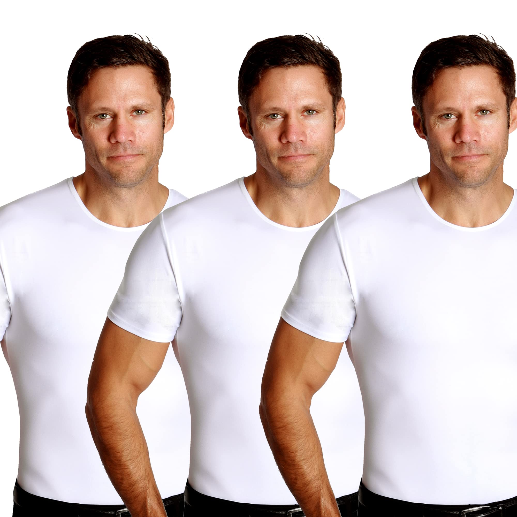 Algopix Similar Product 13 - Insta Slim Mens Slimming CrewNeck