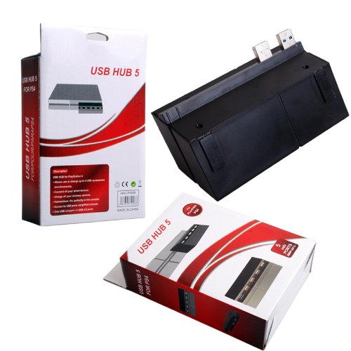Algopix Similar Product 15 - 5 Port USB HUB for PlayStation 4 PS4