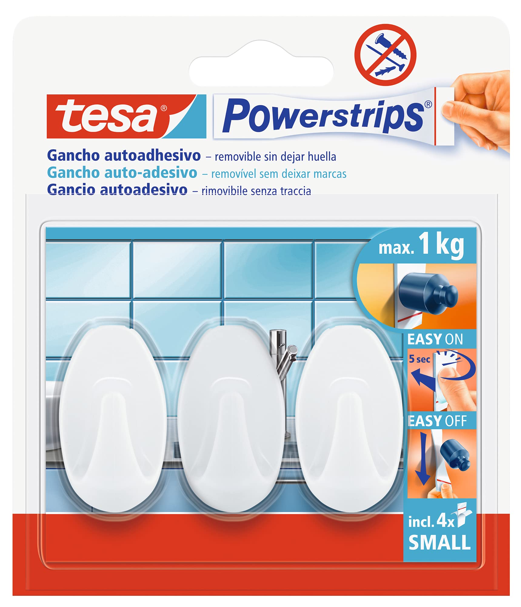 Algopix Similar Product 18 - Tesa Powerstrips Small 575330001701