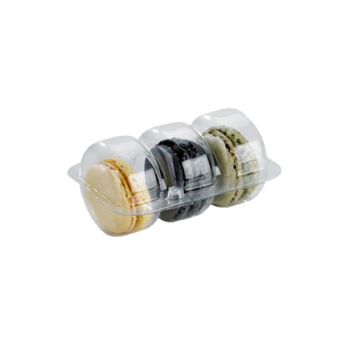 Algopix Similar Product 4 - Clear Plastic Macaron Box Insert Case